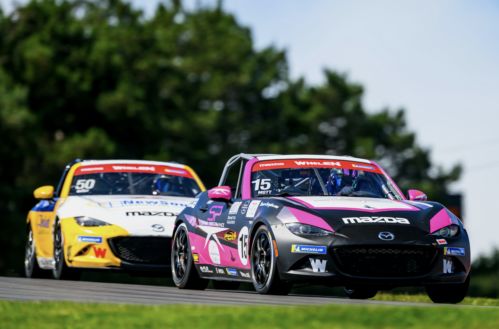Sally Mott Racing Mazda MX-5 Cup Driver First to the Finish Amazon